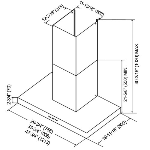 CH77 SQ6-WM-XX Series (Product Diagram)