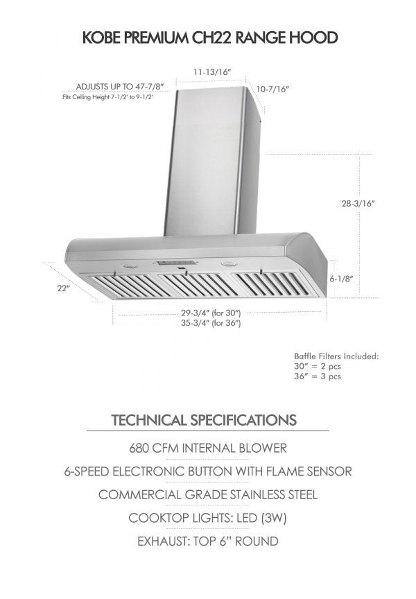 CH22 SQB6-WM-XX Series (Dimensions & Specifications)