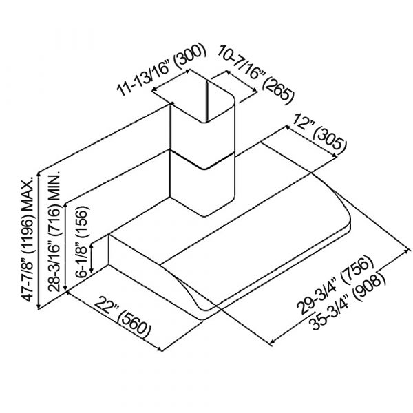 CH22 SQB6-WM-XX Series (Product Diagram)