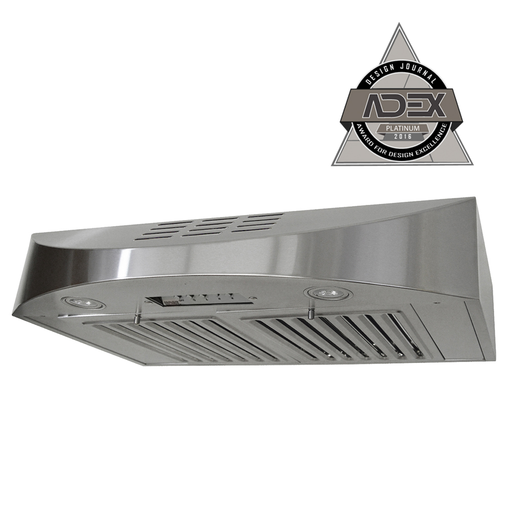 Kobe CHX3830SQBD-3 Brillia 30-Inch Ductless Under Cabinet Range Hood, 3-Speed, 400 CFM